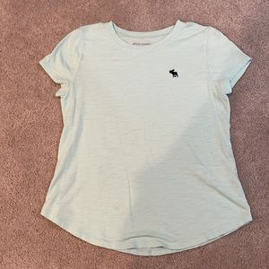 Abercrombie kids girls seafoam green- mint color t-shirt